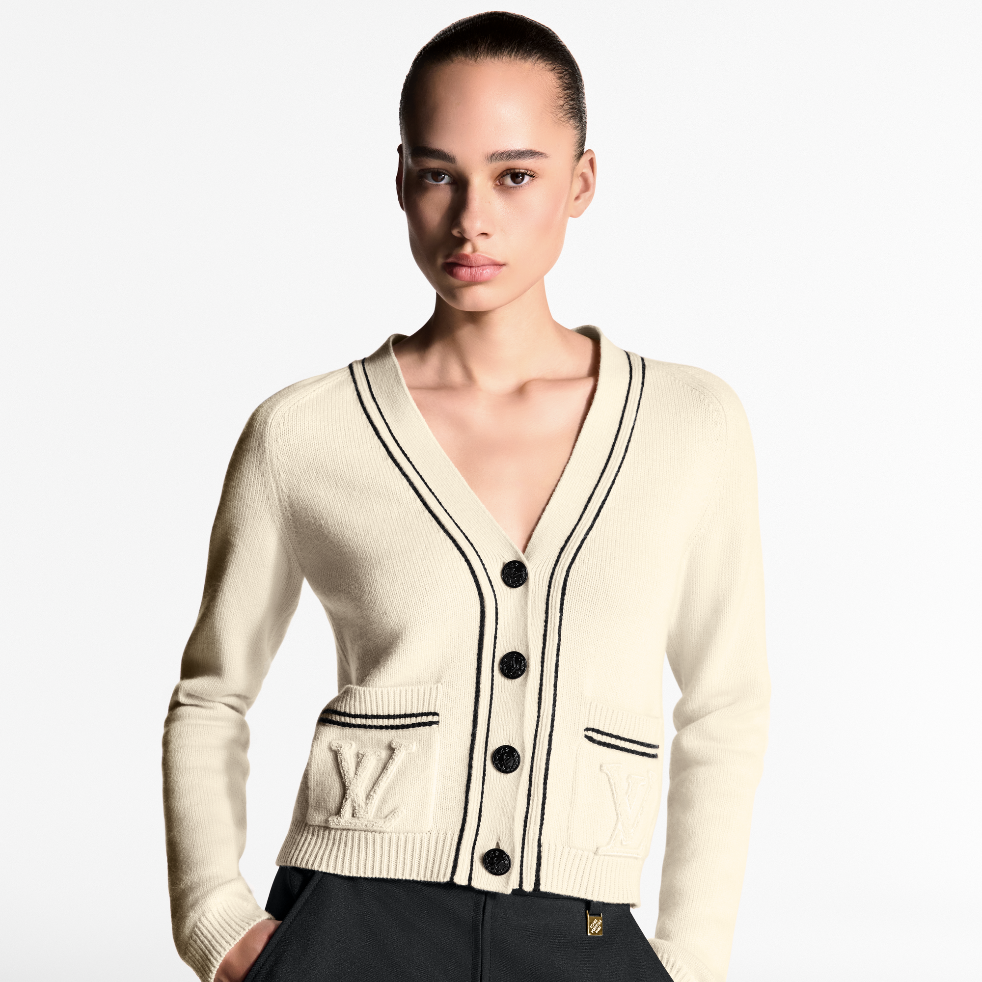 Stripe Accent Cardigan   in Women's Ready-to-Wear Knitwear collections by Louis Vuitton (Product zoom)